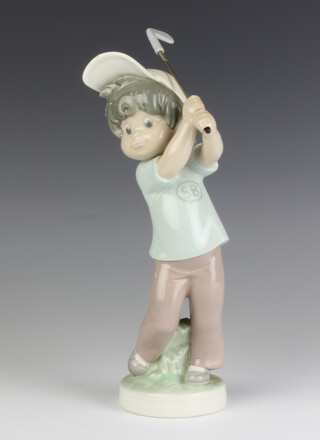 A Lladro figure of a golfer - Sport Billy 27cm 