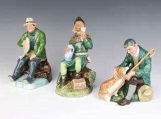 Three Royal Doulton figures - Robin Hood HN2773 21cm, The Master HN2325 16cm and The Good Catch HN2258 19cm 