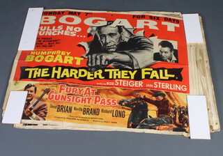 14 various 1950/60's UK quad film posters including The Harder They Fall, All For June, The Desperate Hour, The Court Jester, The Man with the Gold Arm, The Feminine Touch etc 