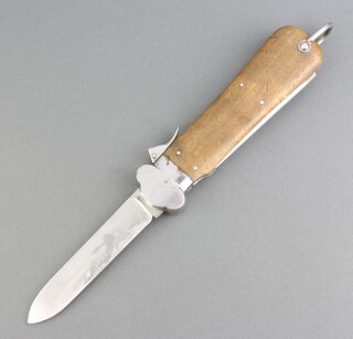 A World War Two German Airborne Forces (Fallschirmjager Paratroopers Gravity Knife), blade marked Rostfrei  (captured by the vendor's father) 