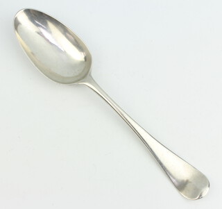 A George II silver dessert spoon, London 1759
