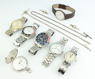 A gentleman's steel cased Consort wristwatch and minor watches 