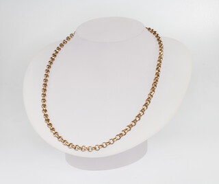 A 9ct yellow gold necklace 42cm 9.5 grams 