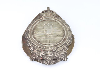 A Second World War mine clearance service badge