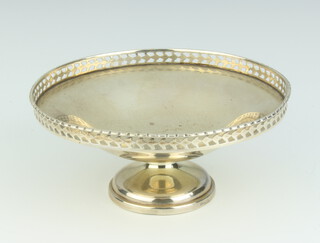 A circular silver pedestal bowl raised on a spreading foot Birmingham 1944 5cm h, 62 grams 