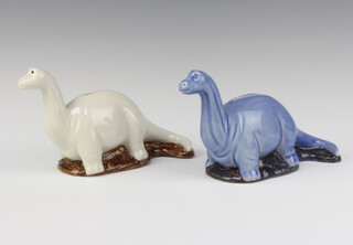 Two Wade limited edition Dinosaur money boxes 12cm, with certificates 