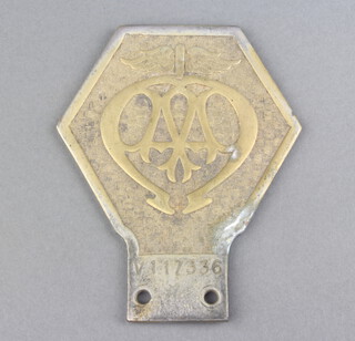 An AA commercial vehicle radiator badge no.V117336 