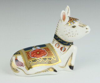 A Royal Crown Derby signature limited edition figure - Holly for Grovier's of Sidmouth, marked MMIII with gold stopper 