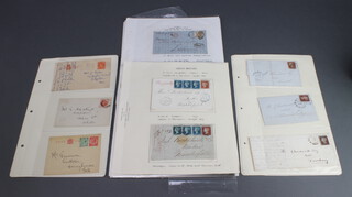 A quantity of Victorian stamped envelopes 