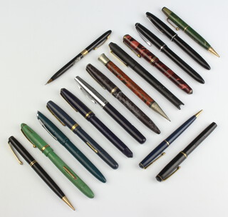 16 various fountain pens 