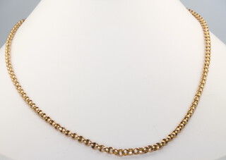 A 9ct yellow gold necklace 8.5 grams, 49cm  