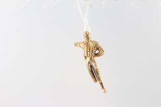 A 9ct yellow gold Matador charm, 3.8 grams