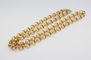 A 9ct yellow gold necklace 58cm, 20.4 grams