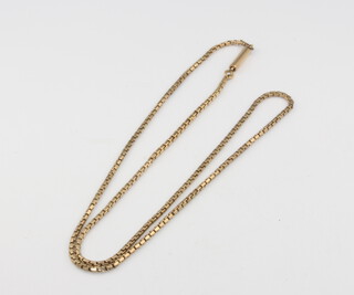 A 9ct yellow gold chain 4.5 grams, 16cm 