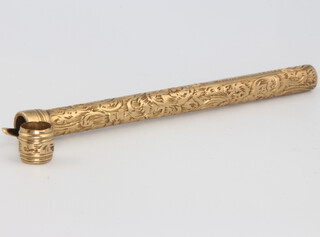 A 15ct yellow gold Mordan & Co toothpick 