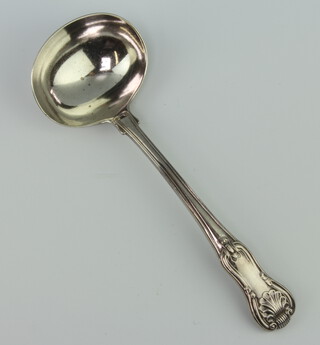 A William IV silver Kings pattern sauce ladle London 1836, 90 grams 