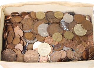 A large box of mainly pre-decimal UK coinage 