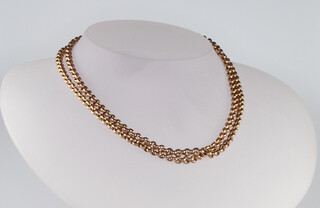 A 9ct yellow gold necklace 12.7 grams, 64cm 