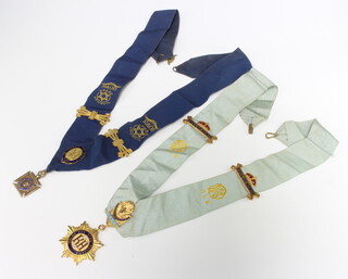 A silver Royal Antediluvian Order of Buffalo Order of Merit jewel together with a gilt metal jewel 