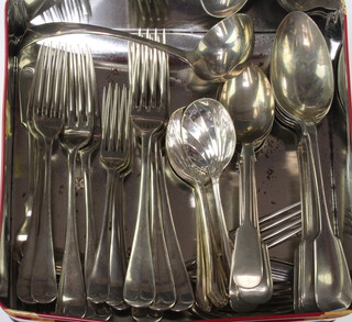 A quantity of minor plated cutlery 