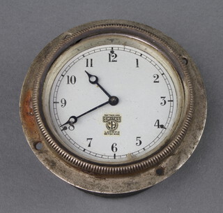 A Smiths car clock, the dial marked P30-541 with silvered dial and Arabic numerals (clock is not working)