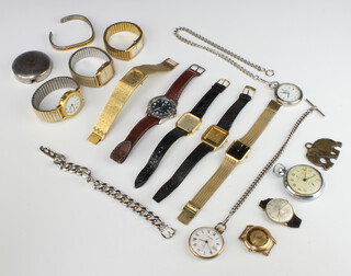 A Sekonda pocket watch, minor pocket watches and wristwatches 