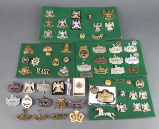 A quantity of Victorian and later Army cap badges 