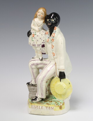 A Victorian Staffordshire figure - Uncle Tom 25cm 