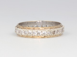 A 9ct white gold eternity ring size L, 2.4 grams 