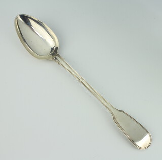 A Victorian silver fiddle pattern gravy spoon London 1844, 196 grams