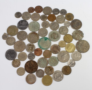 A quantity of European coins