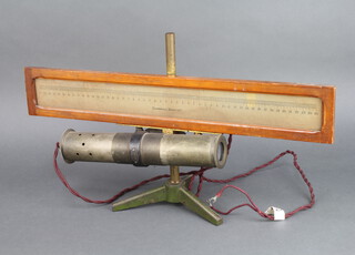 A Gambrell Bros. Ltd. lamp and screen for deflection galvanometer 
