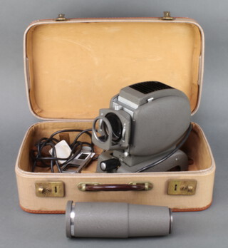 A Leica slide projector marked Leitz Wetzlar, cased 