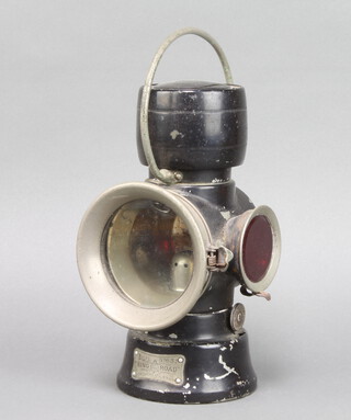 A Lucas no. 631 King of the Road motoring lamp contained in a Japanned case 