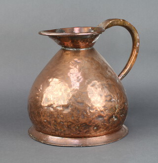 A George IV copper harvest measure 30cm h x 29cm diam. with London mark to the top 