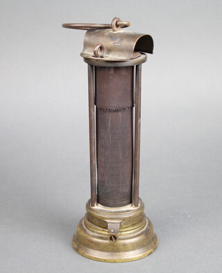 A miner's safety lamp 