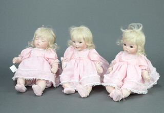 Three Mrs Terry Woodford porcelain dolls - Sweet Dreams, Pudgins and Chubbins 