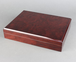 A modern mahogany finished humidor 