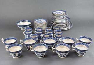 A quantity of Booths Old Willow pattern tea and coffee ware 