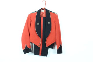 Army & Navy Stores, a Queen's Regiment Territorial Captain's mess dress with trousers 