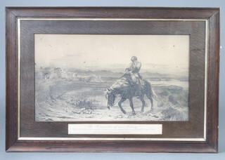 Lady Butler, print, "Remnants of an Army" 34cm x 62cm