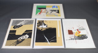 Moshe Givati, four prints signed in pencil, impressionist studies 74cm x 54cm  