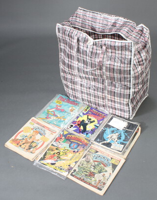 A large collection of 1980's Roy of the Rovers, Eagle, Tiger, 2000AD War Lord, Play Hour, Scoop and other comics 
