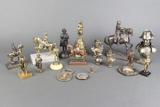 A collection of metal figures of Napoleon 