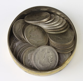 A quantity of pre-1947 coinage, 455 grams