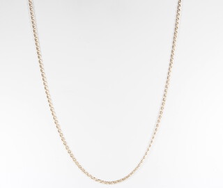 A 9ct yellow gold necklace 58cm, 9.3 grams