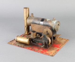 A scratch built model of a stationary steam engine 12cm x 21cm x 16cm (some corrosion in places) 