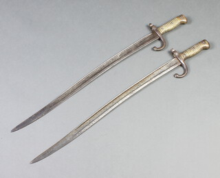 Two 19th Century French chassepot bayonets (no scabbard) 