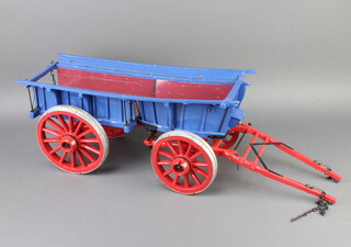 A scratch built wooden model of a Kent wagon 25cm h x 76cm l x 23cm w 