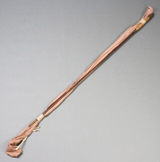 An early J.W. Cumins The Clarence drop ring trout fishing rod, circa 1880, together with a whole cane fishing rod (2) 